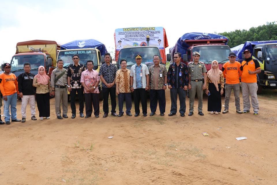 Pelepasan Bantuan logistik bagi para Korban bencana alam 
